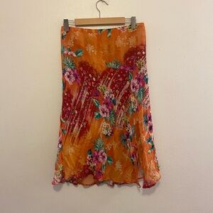 Steilmann German Vibrant Floral A-Line Skirt
